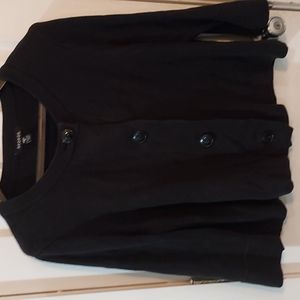 Cardigan, George, Black, 2X/20